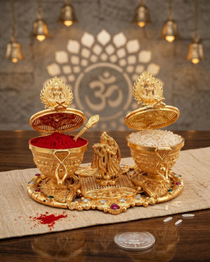 Radha Krishna Kumkum Box