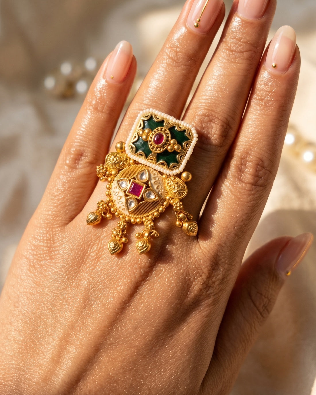 Shahi Panna Durbar Ring