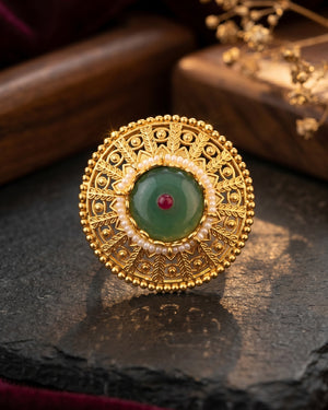 Suryapriya Jadau Ring - Ruby
