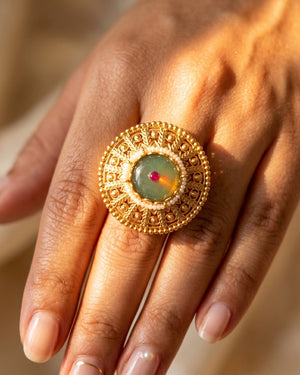 Suryapriya Jadau Ring - Ruby