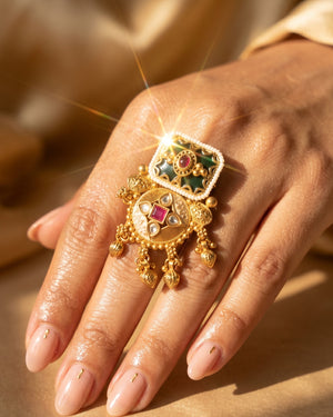 Shahi Panna Durbar Ring