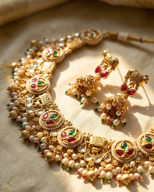 Kamdhenu Necklace Set