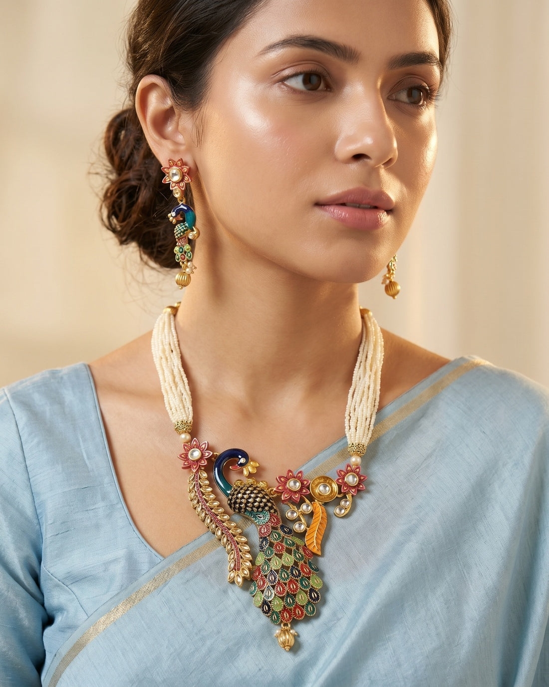 Neelkanth Necklace Set