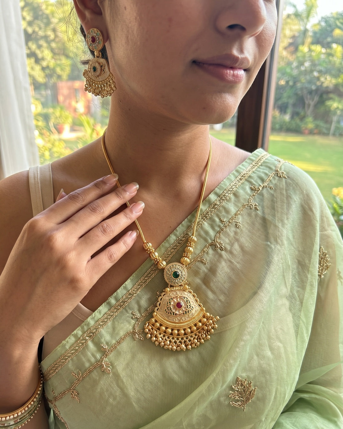 Surya Pankhi Necklace Set