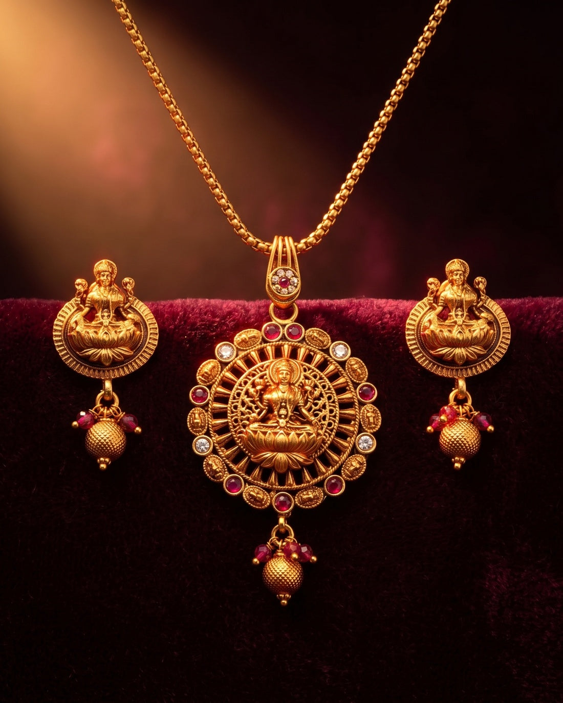 Kamalasana Necklace Set