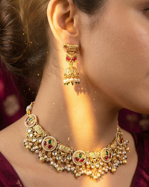 Kamdhenu Necklace Set