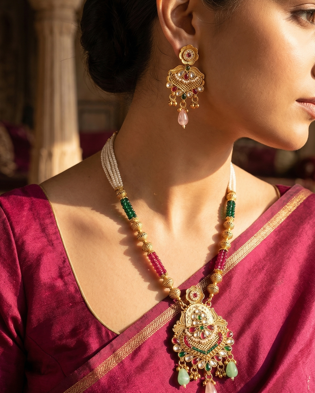Rajvaibhav Necklace Set