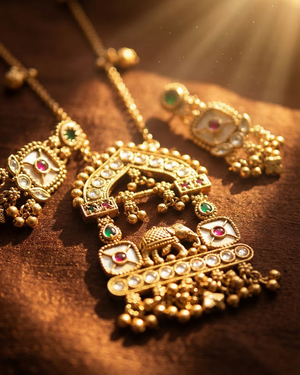 Virasat Gajmukhi Necklace