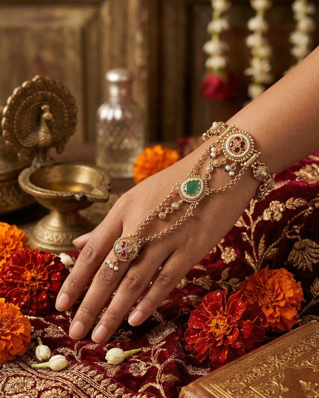 Hathphool Style 3 (Light Gold)