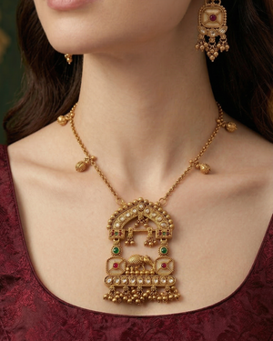 Virasat Gajmukhi Necklace