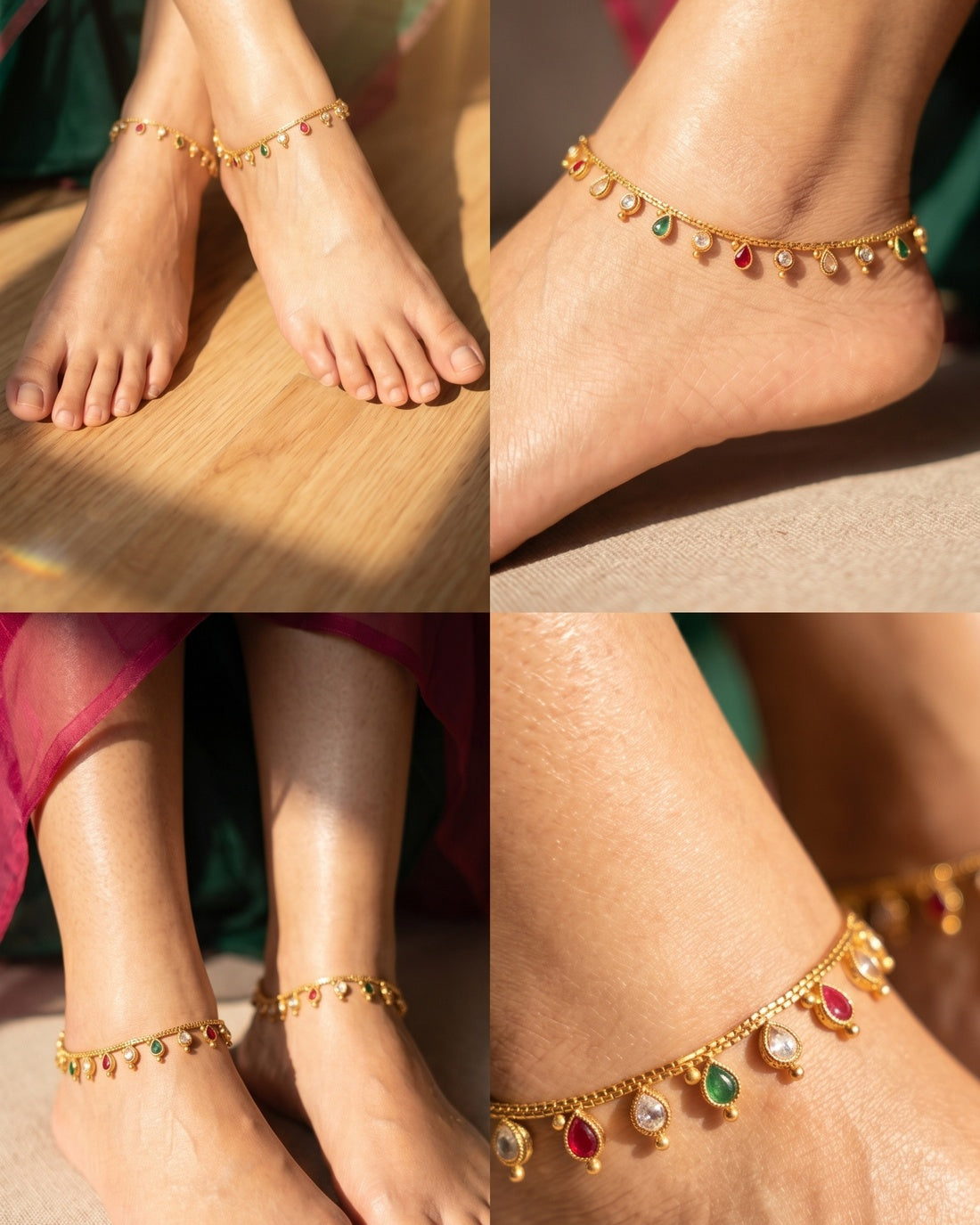 Navaratna Motif Payal